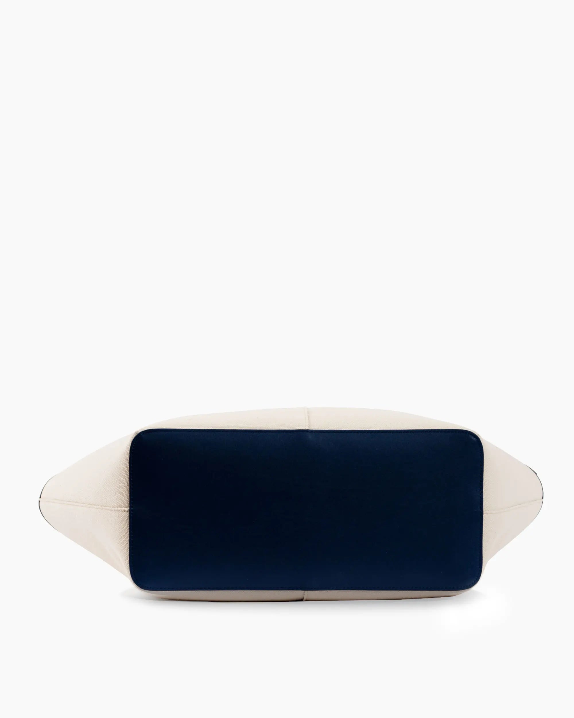 LOREN in Canvas Beige e Pelle Blue