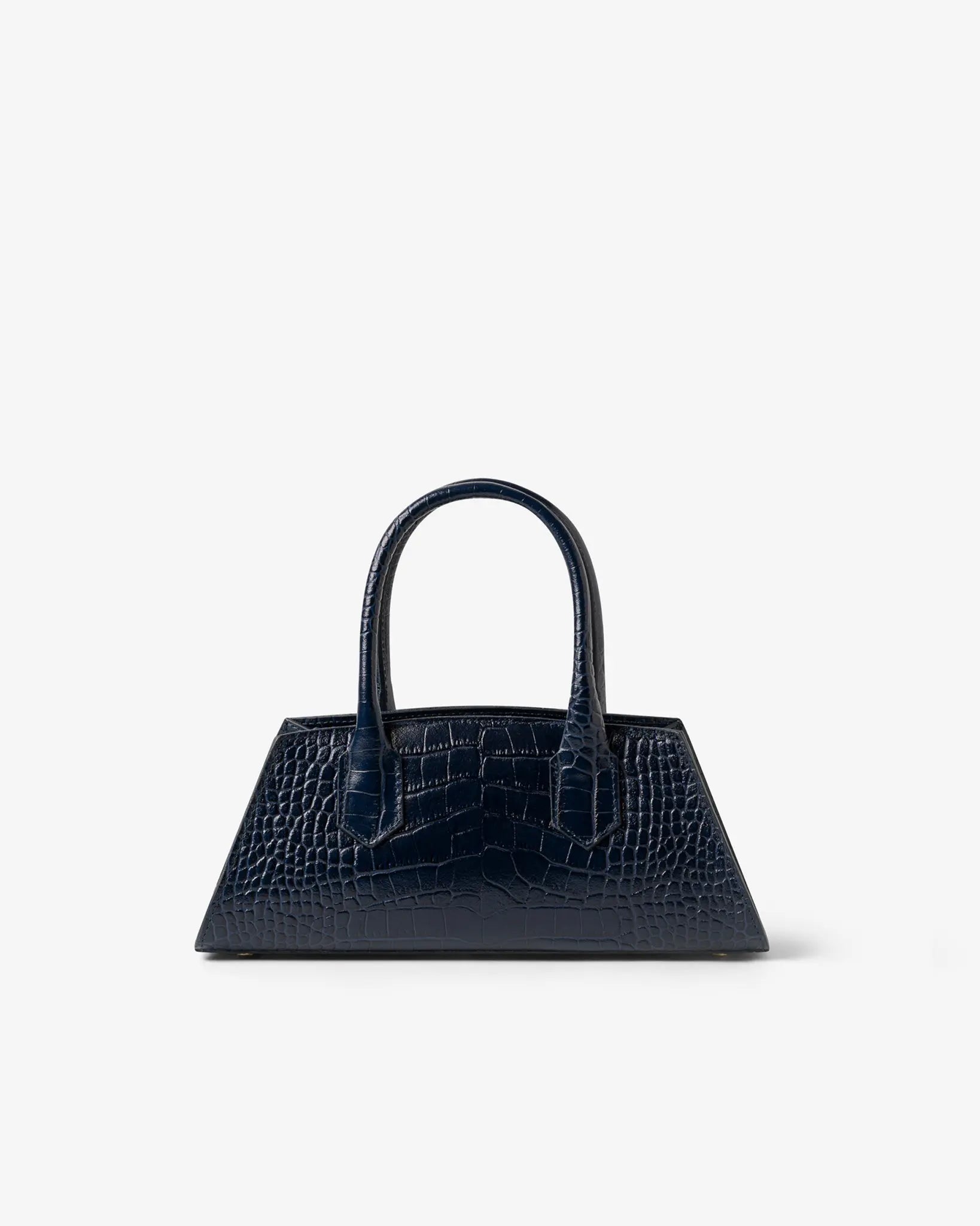 Small Bassotto in Pelle Blue Croc