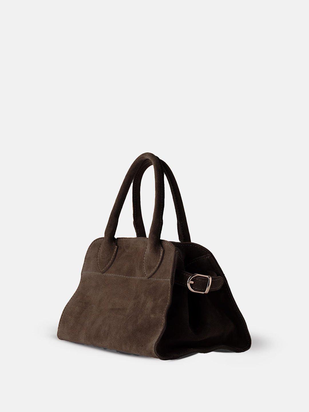 BABY MADAME in Suede Leather Dark Moka