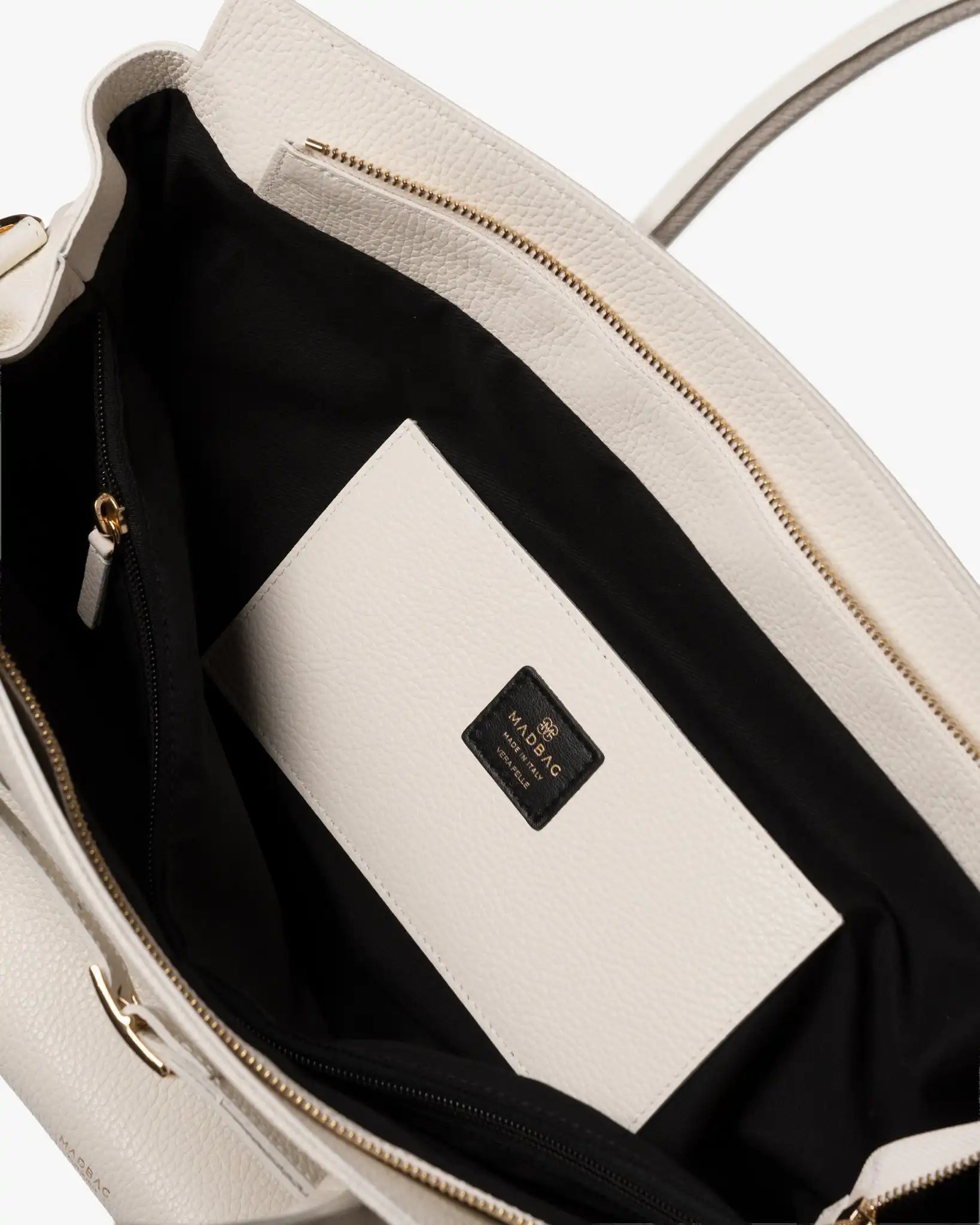 BELLUCCI in Pelle Cloud Dancer - MADBAG® STORE OFFICIAL | Handcrafted Luxury Bags Made in Italy