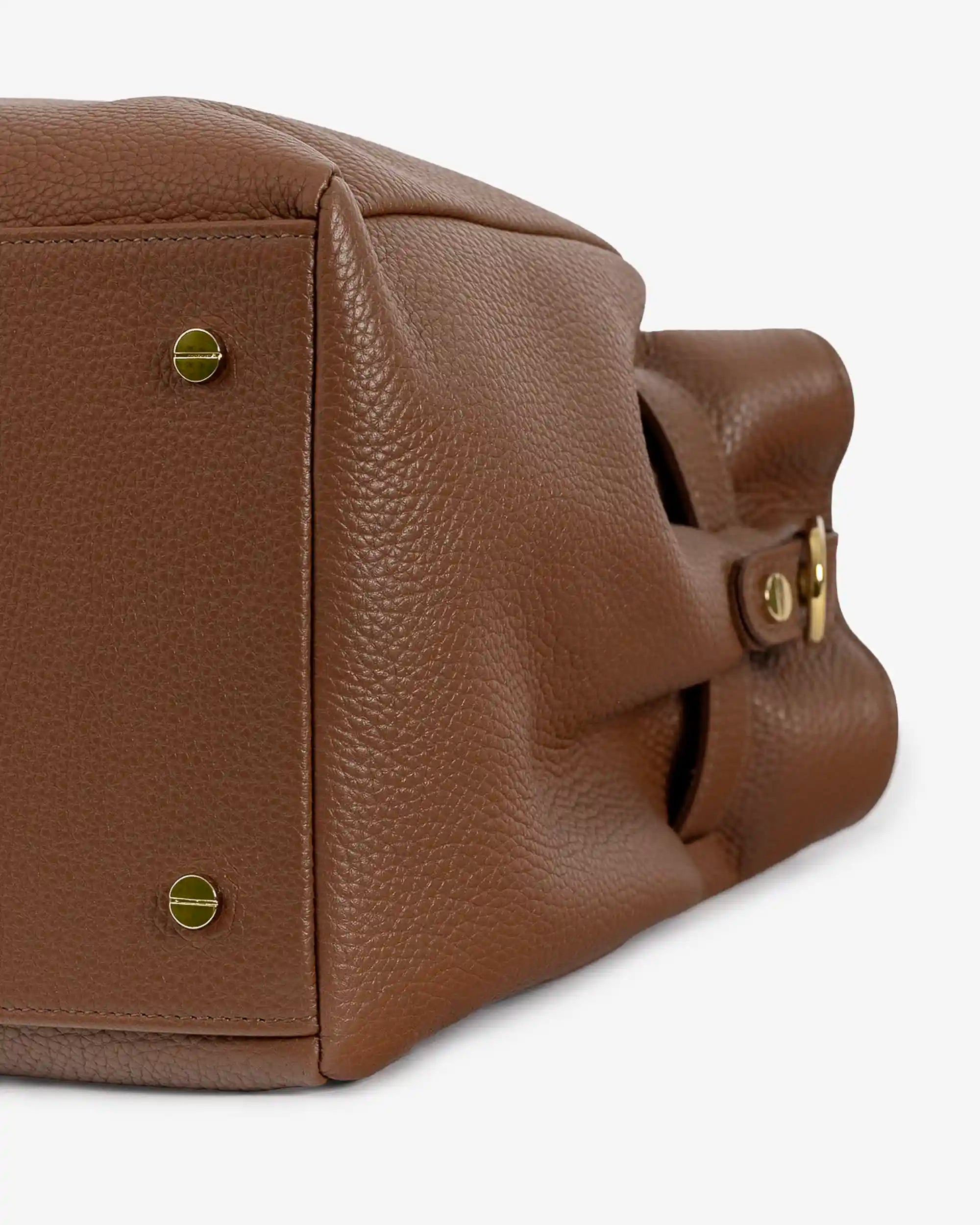 BELLUCCI Tote in Dollar-Grain Leather Camel
