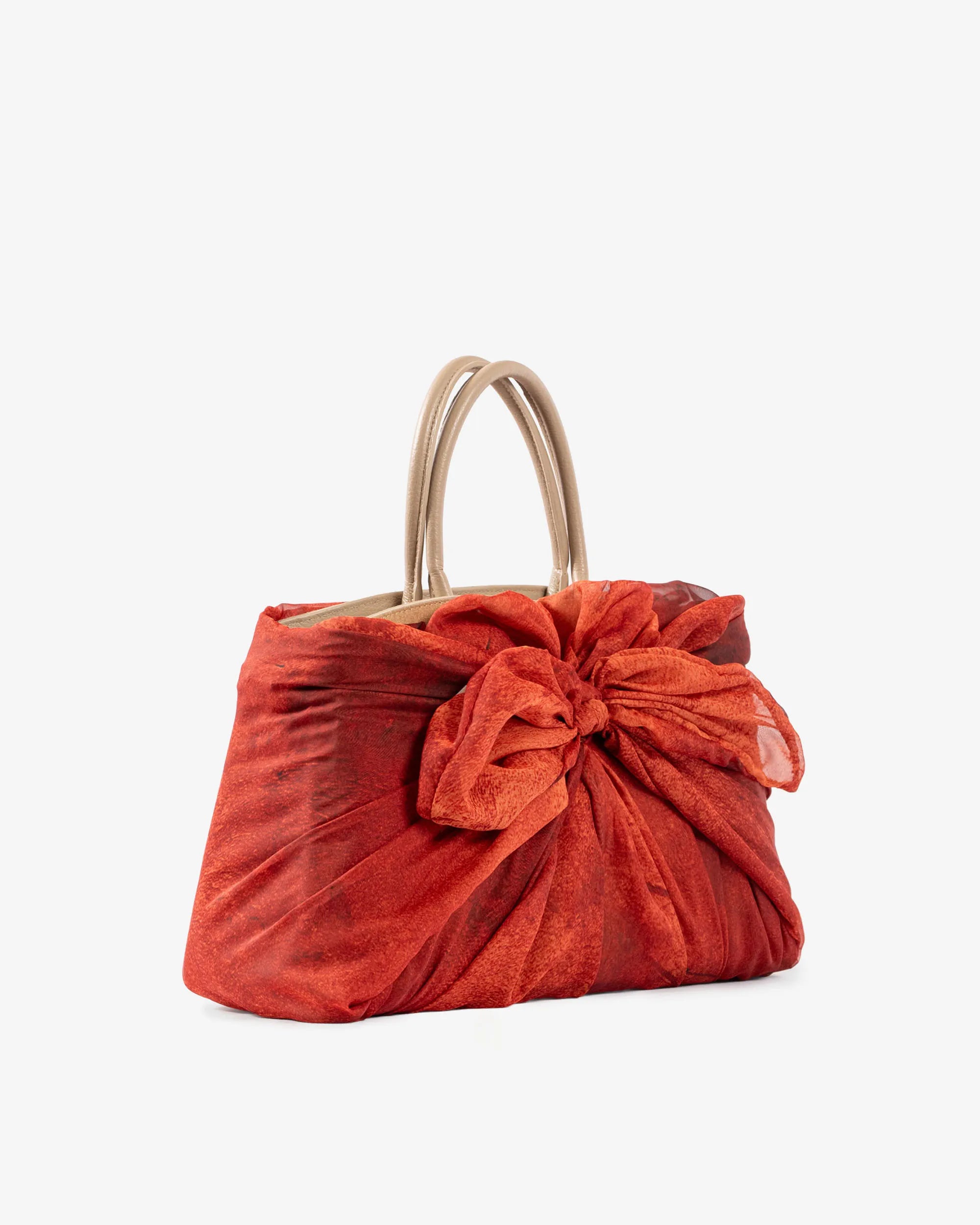 TOTE DIVA en cuir suédé Taupe