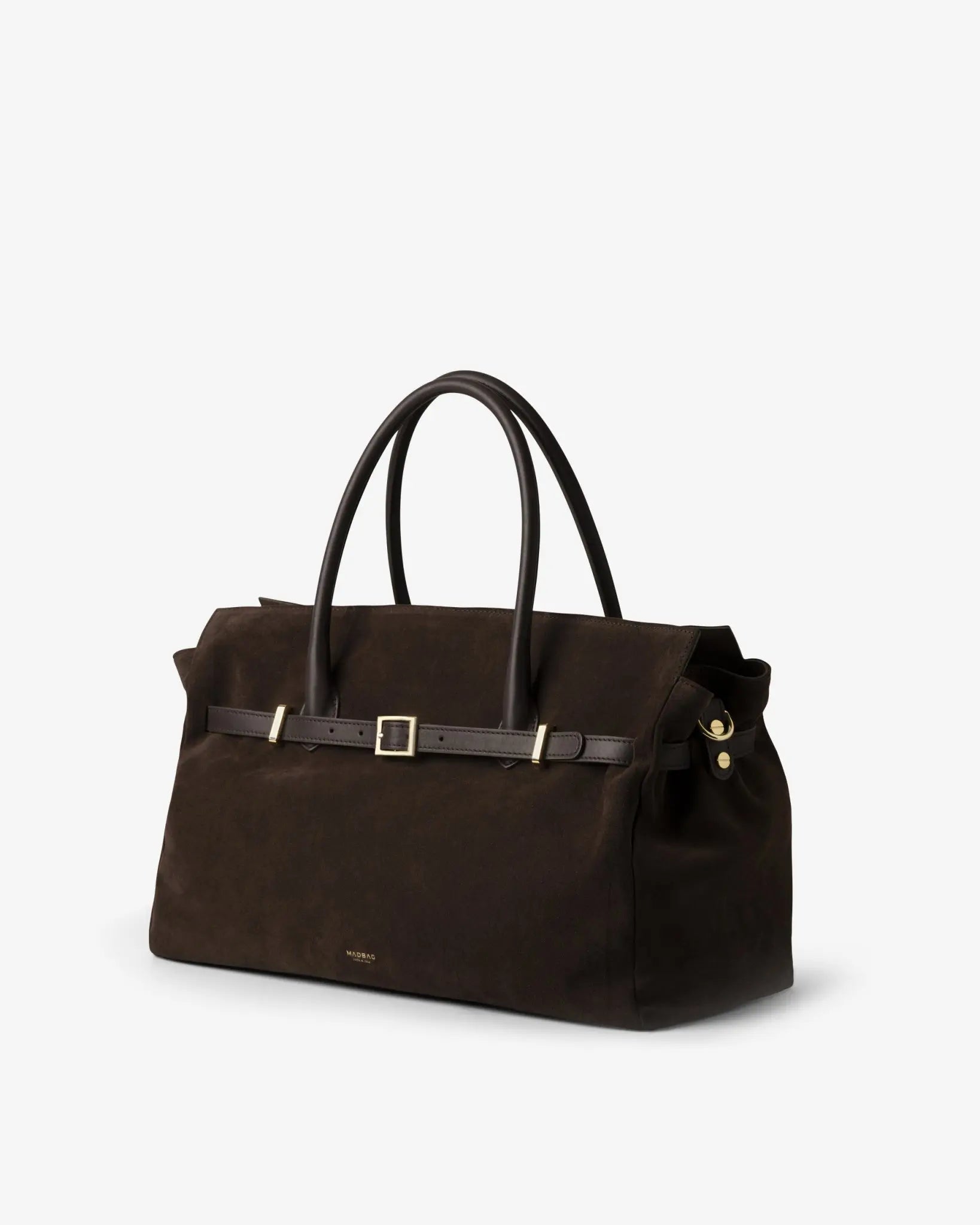 BELLUCCI in Pelle Suede Dark Chocolate - MADBAG® STORE OFFICIAL | Handcrafted Luxury Bags Made in Italy