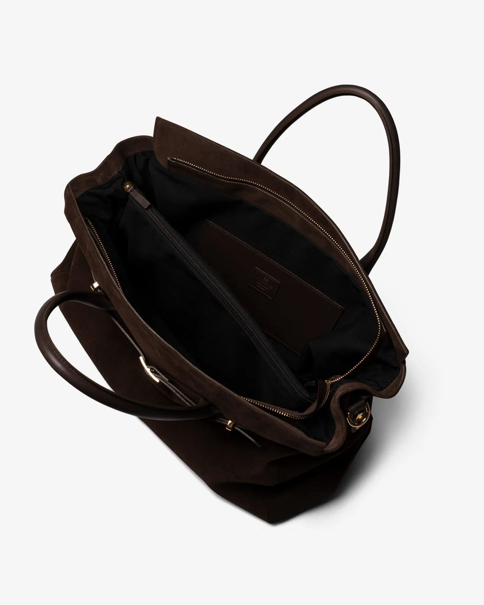 BELLUCCI in Pelle Suede Dark Chocolate - MADBAG® STORE OFFICIAL | Handcrafted Luxury Bags Made in Italy