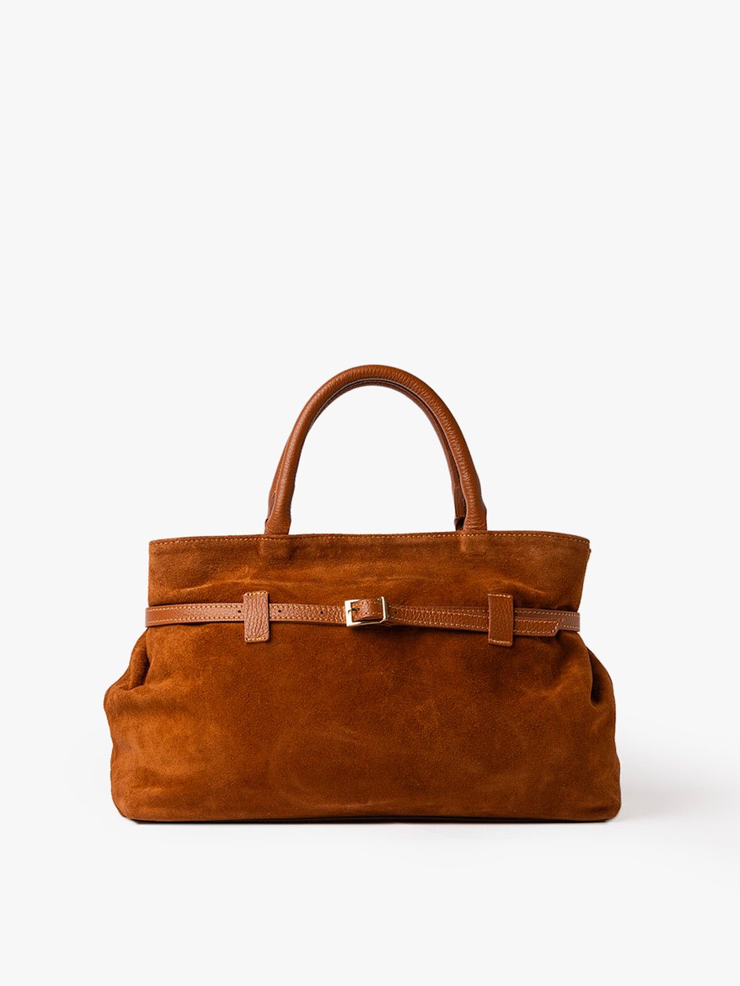 MEDIUM BELLUCCI in Suede Camel 