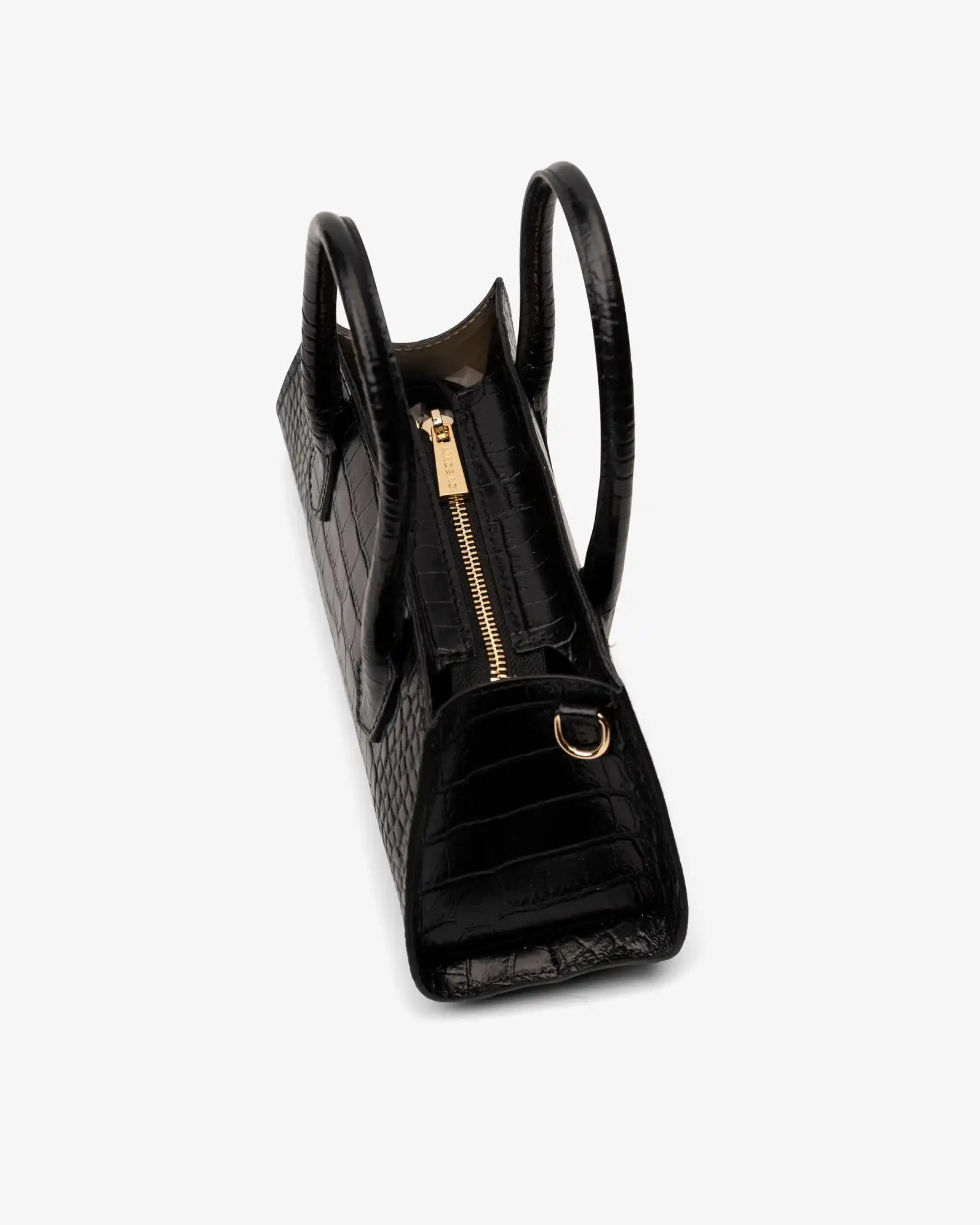 Borsa Small Bassotto Croc nera dimensioni e altezza del prodotto