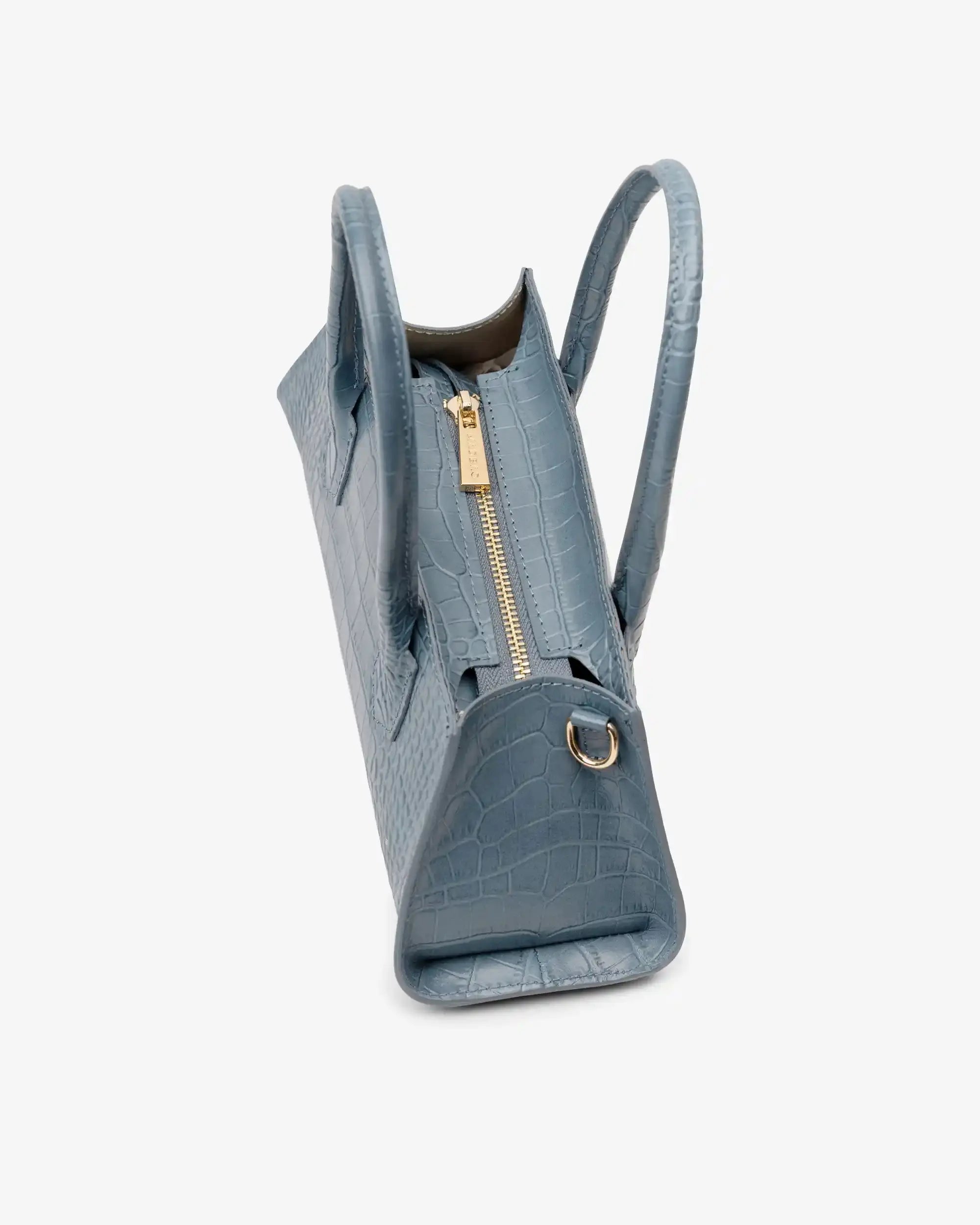 Borsa Small Bassotto Croc blu dimensioni e altezza del prodotto