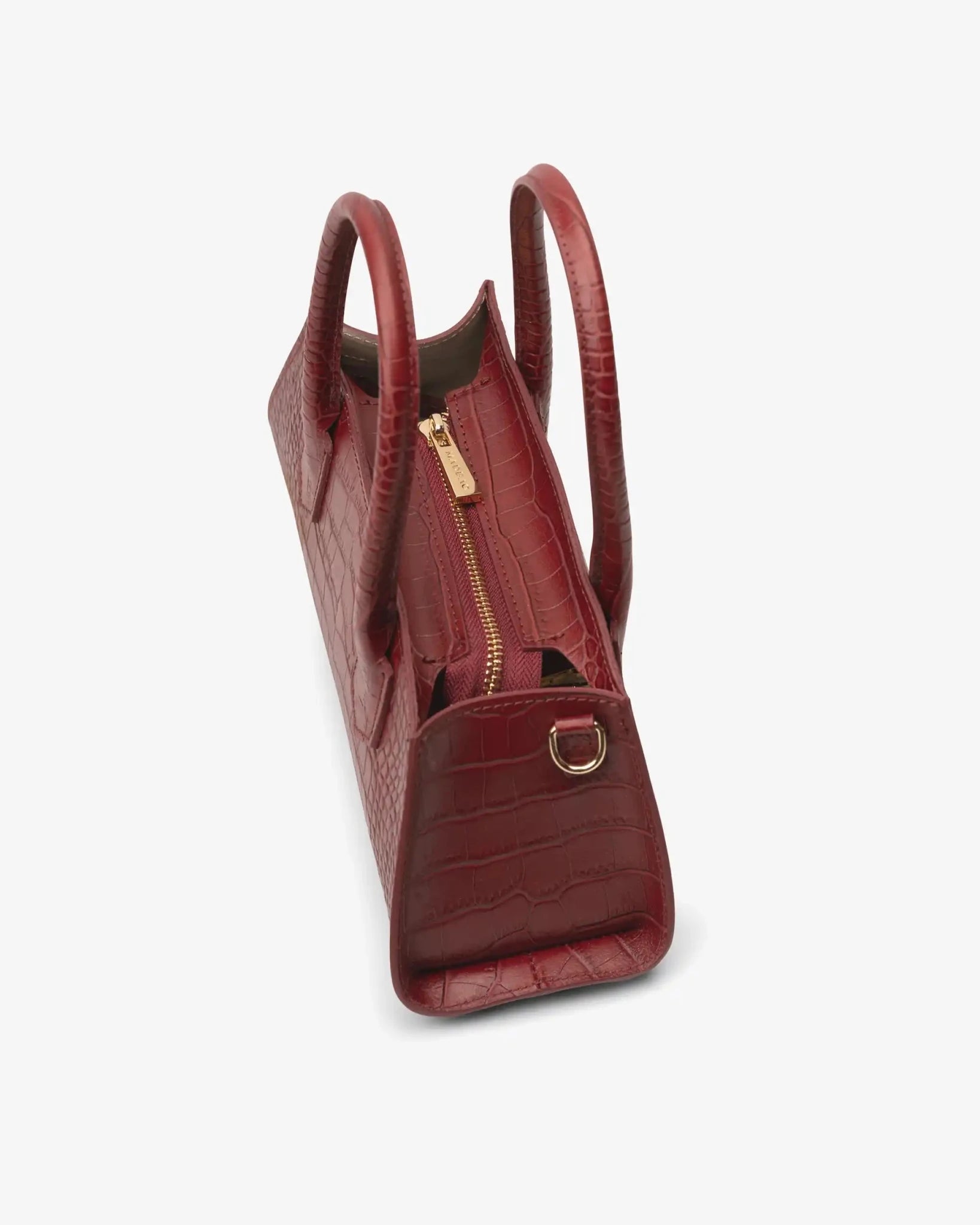 Borsa Small Bassotto Croc rossa dimensioni e altezza del prodotto